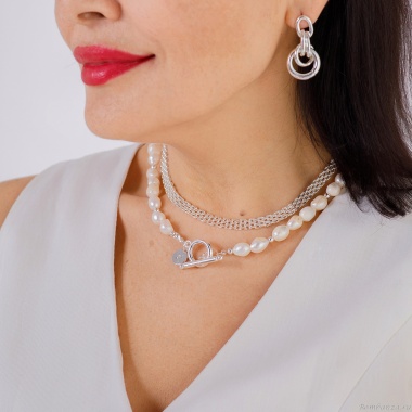 Колье Fiore Luna, Chain Сarabiner, BL4509 S